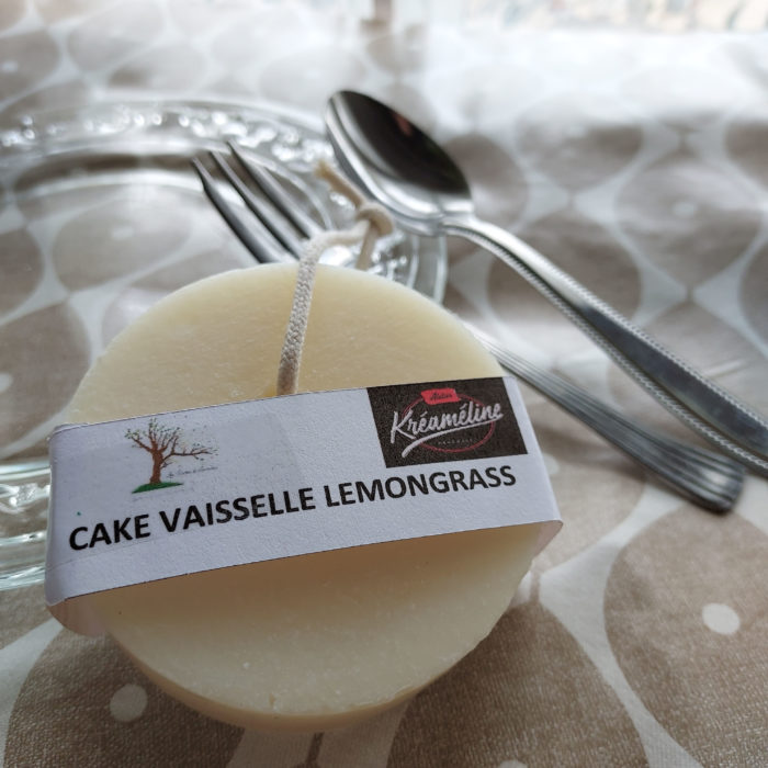 Cake vaisselle écologique lemongrass