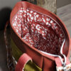 sac cadence autumn grahou doublure poche couleurs chaudes rouille panthère fleuri grande contenance, multi-poches fermé par zip pièce unique