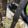 sac cabas hibiscus jaune velours et simili pour la plage anses