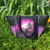 sac rosalie crépuscule cabas zippé noir et violet palmier face