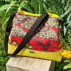 sac seau bucket yuto face motif japonisant velours soyeux imprimé élégance zénitude fait main par un artisan d'art créateur