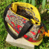 sac seau bucket yuto poche doublure motif japonisant velours soyeux imprimé élégance zénitude fait main par un artisan d'art créateur