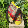 sac seau bucket yuto trois-quard motif japonisant velours soyeux imprimé élégance zénitude fait main par un artisan d'art créateur