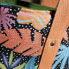 sac cabas green tropique détails sangles estival sac de plage vacances feuillage tropical fait main pièce unique simili toile dralon imprimé