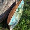 coussin jungle verdoyante abricot vue dessus