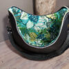 sac karola birdy doublure poche plaquée noir vert doré féminin et élégant dentelle glamour printanier pièce unique fait main artisan d'art