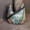 sac karola birdy face noir vert doré féminin et élégant dentelle glamour printanier pièce unique fait main artisan d'art