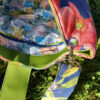 sac yanna fond marin détails doublure vert et bleu poisson vacances estival pièce unique createur francais