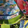 sac yanna fond marin doublure poche vert et bleu poisson vacances estival pièce unique createur francais