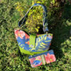 sac yanna fond marin face vert et bleu poisson vacances estival pièce unique createur francais