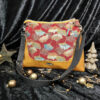 sac camelia shalimar rouge face doré ginkgo bandoulière chic élégant créateur artisan d'art