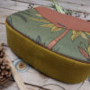 sac maho hazo fond kaki fauve féminin pièce unique sac bandoulière simili lin coton besace pratique zippée artisan d'art sac créateur