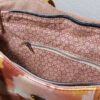 sac rivage louane poche zippée automne rose poudré moutarde simili velours artian d'art pièce unique créateur