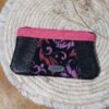 pochette zippée jelly baroque face rose et noir