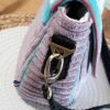 sac charlotte prélude côté parme fleures aquarelle printemps bandoulière made in france artian d'art pièce unique