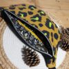 sac banane Néwo ouverte léopard camel noir et fluo fait main créateur artisan d'art