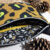 sac banane Néwo ouverte détails léopard camel noir et fluo fait main créateur artisan d'art