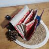 portefeuille complice birman ouvert bleu et rouge multifonction compagnon pratique au quotidien