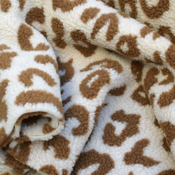 sherpa leopard gilet de berger atelier couture adulte débutant