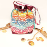 sac Calypso rainbow création artisanale pièce unique