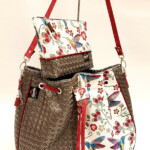sac Julie colibri et sa trousse création artisanale